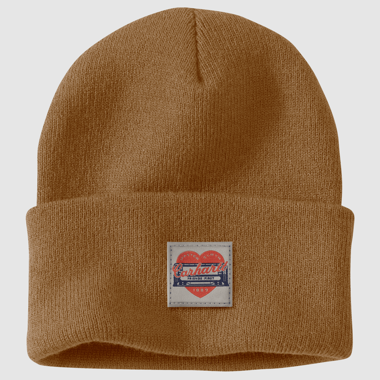 Carhartt Dzianinowa Czapka z Serduszkiem Damska Carhartt Brązowa