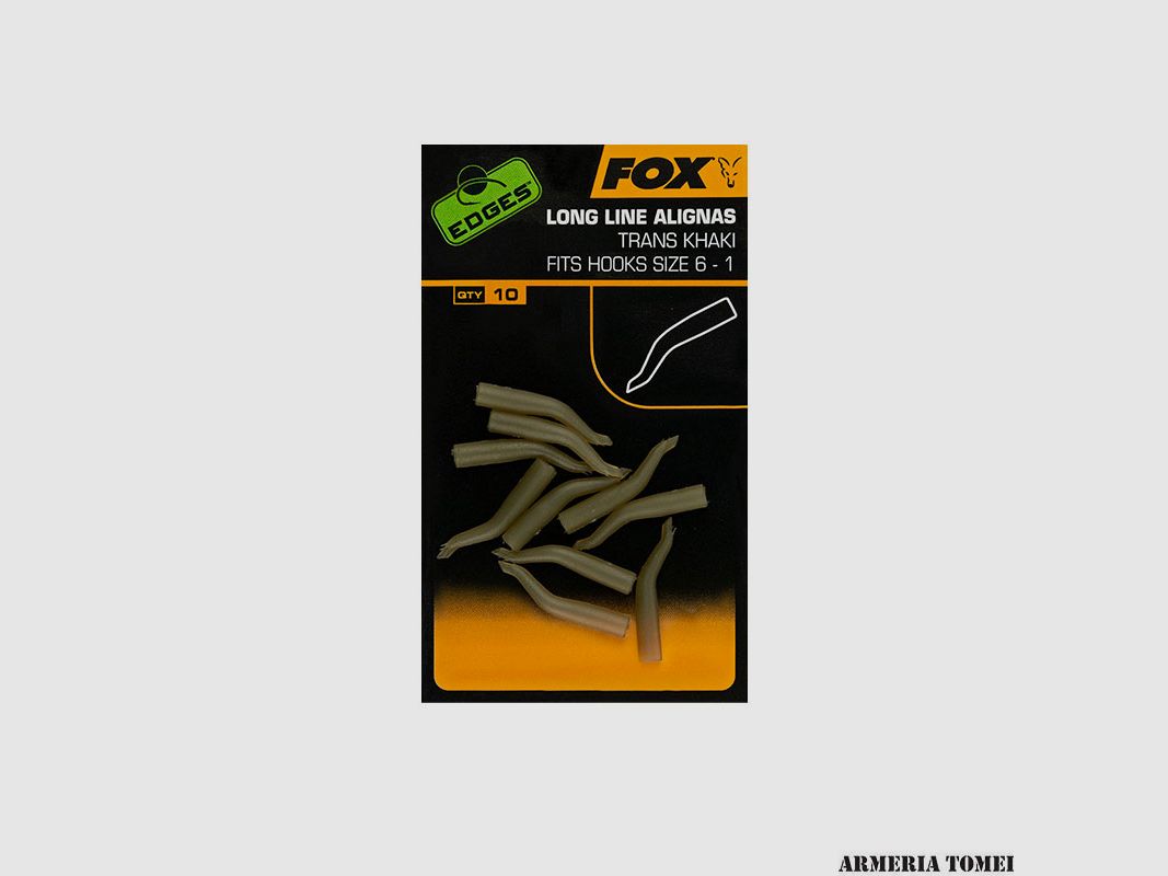 FOX – EDGES™ LINE ALIGNAS FOR HOOK SIZES 1-5 TRAS KHAKI (10 PCS)