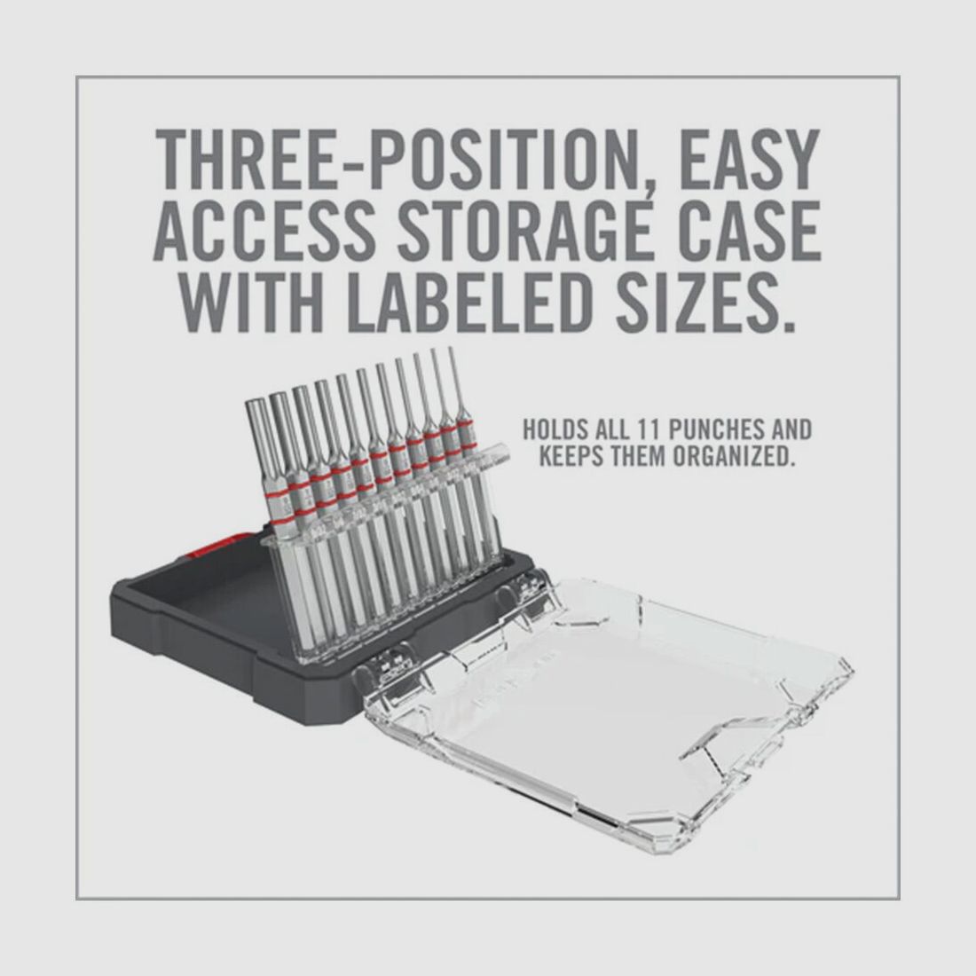 Real Avid Accu-Punch 11-Piece Standard Pin Punch Set