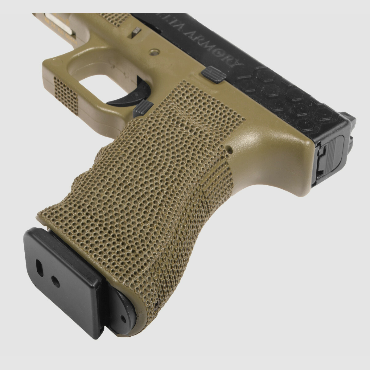 P03 GBB Airsoft Pistol in Olive | Delta Armory