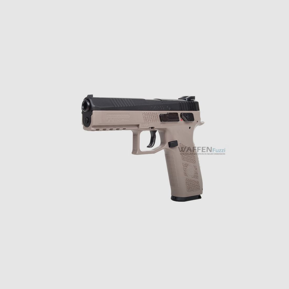 CZ P-09 Duty Metal slide CO2 weapon bicolor, 4.5mm diabolo blowback
