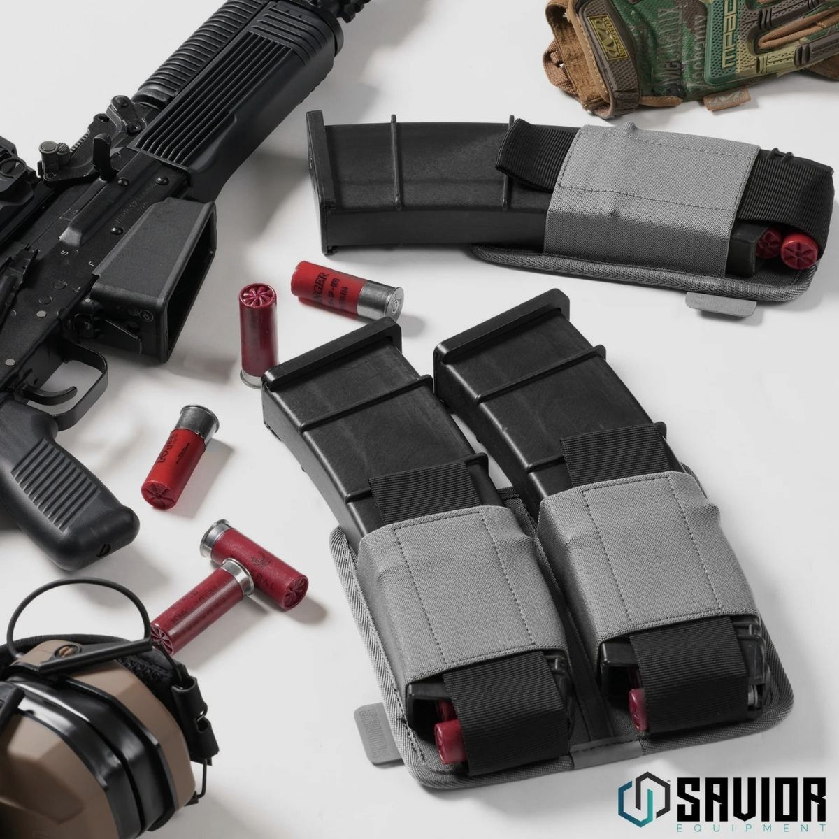 Savior - Holder na magazynki AR-10 2 sloty - Zielony - MP-TNS-AR10XDUO-OG, zdjęcie 5 z 6