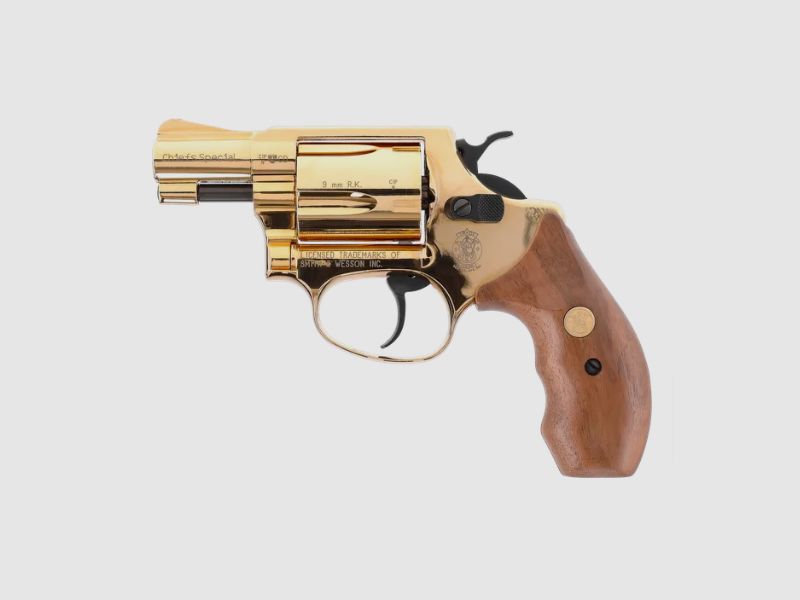 Smith & Wesson Chiefs Special 9mm R.K. - gold Schreckschuss