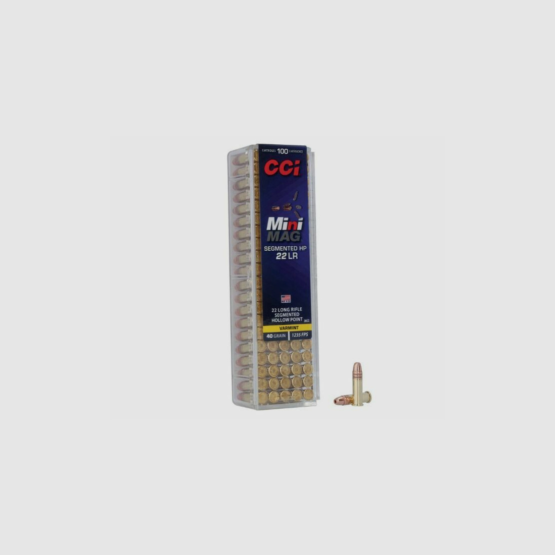 CCI Mini-Mag SHP 2,6g/40grs à100 .22lr