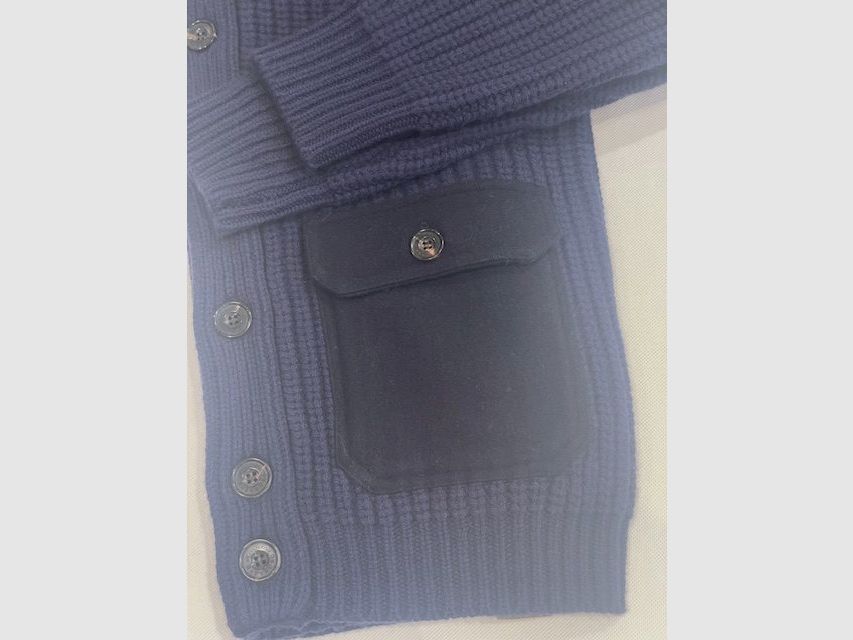 Habsburg Cardigan Aurelio en Bleu Foncé, image 2 sur 2