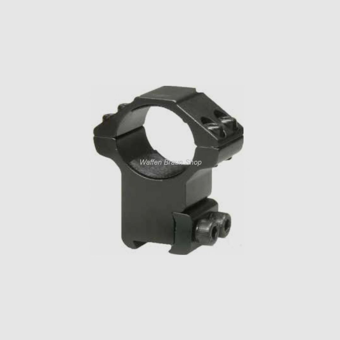 Bauer Ringmontage für 11mm Prismenschiene, Schwarz matt, 1", Hoch