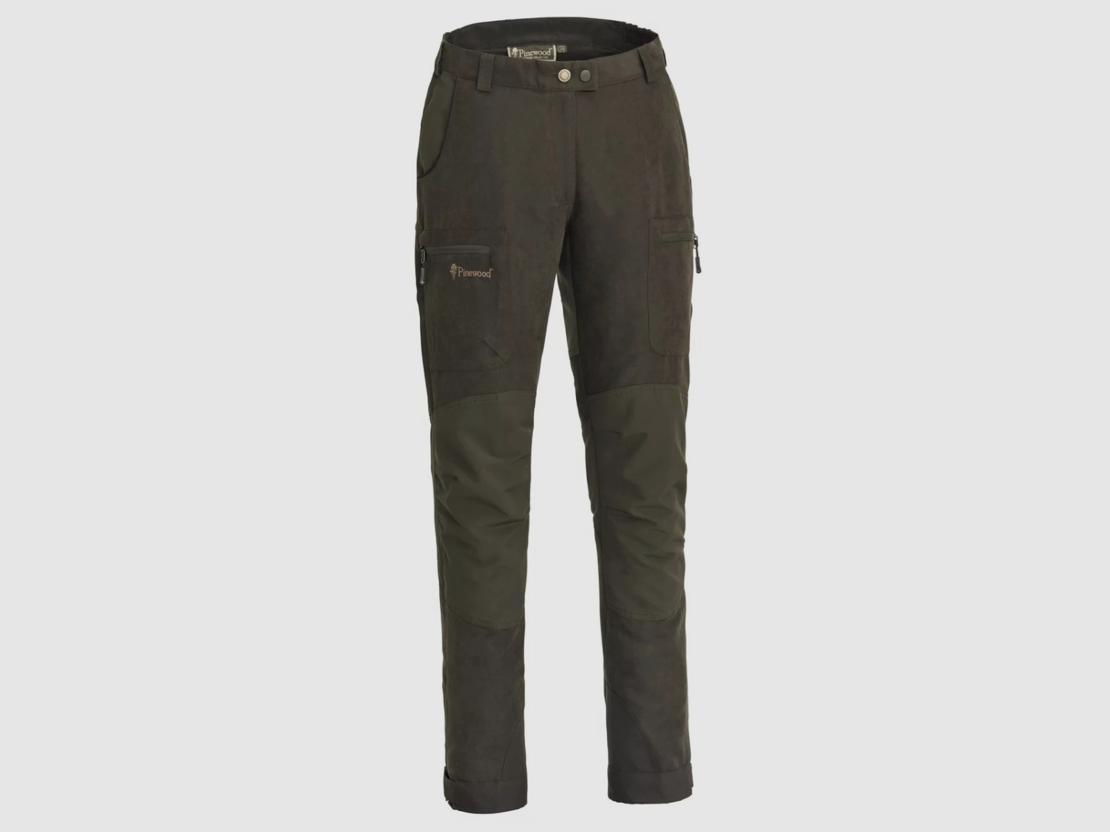 PINEWOOD Caribou Hunt Extrem Damenhose Suede Brown/ Dark Olive