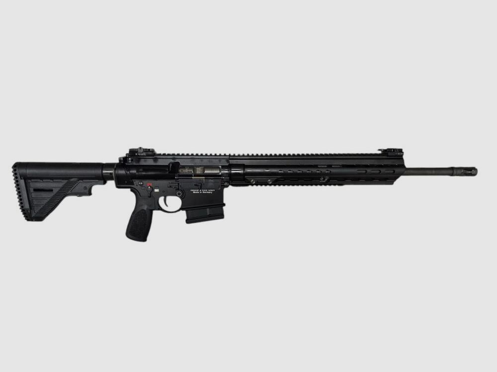Heckler & Koch rifle semiautomática MR 308 A3 negra calibre 308Win 20" HK Slime Line Hkey MR308 negra PVP: 3600€