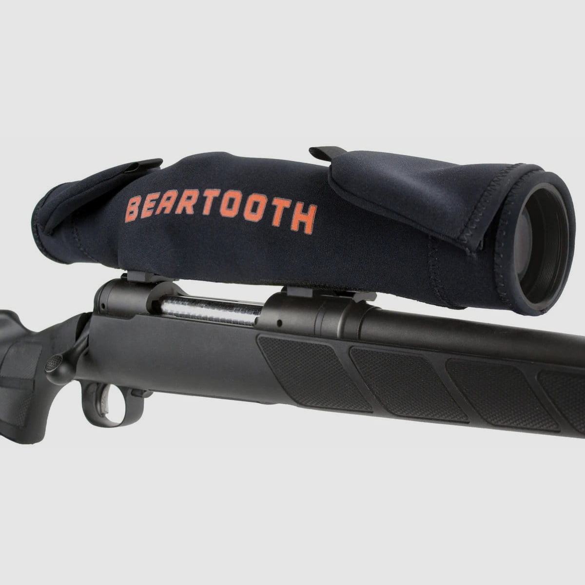 ScopeMitt Premium Neopren Zielfernrohr Cover mit Flip-up Laschen Schwarz