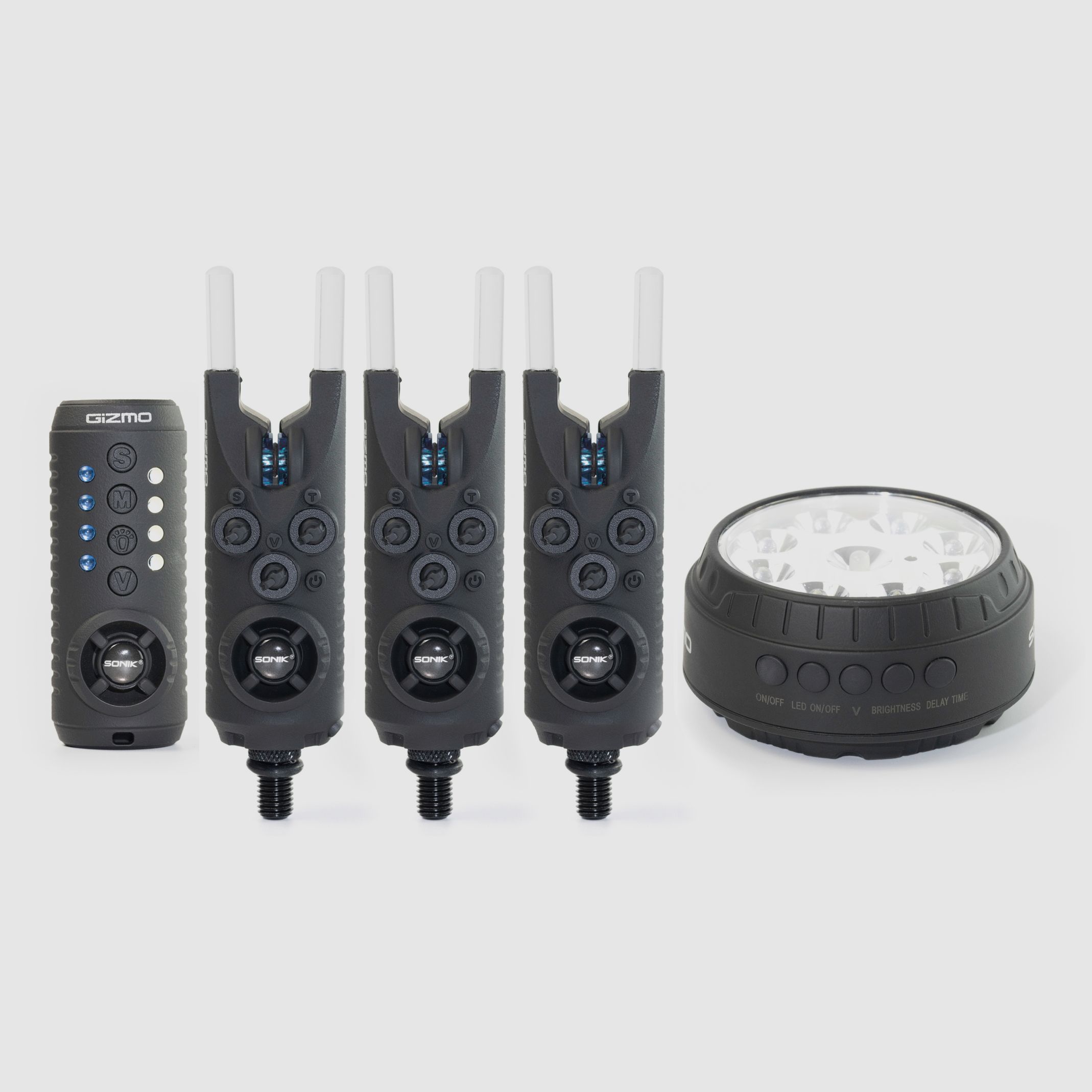 Sonik Gizmo Funkbissanzeiger Set 3+1 All Blue