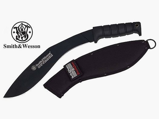 Haumesser Machete Kukri Outback Smith and Wesson Stahl 7Cr17MoV KlingenlĂ¤nge 29,0 cm Nylonscheide (P18)