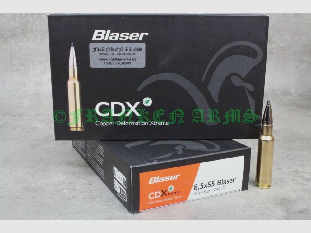 Blaser CDX 8,5x55 Blaser 180gr. 11,7g 20 stuks staffelprijzen