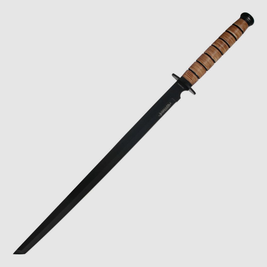 Miecz ninja z skórzanym owijaniem