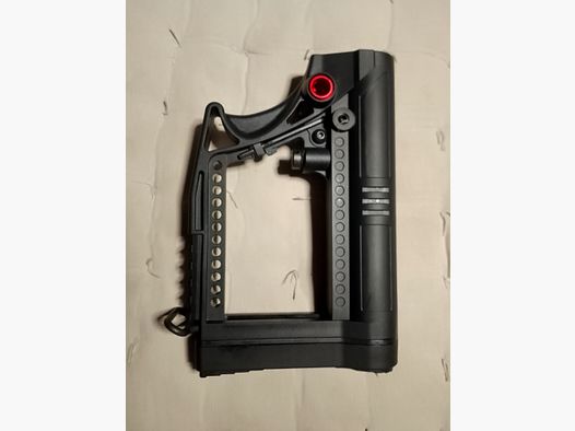 Schulterstütze Schaft AR-15 System Schubschaft verstellbar Schulterstütze Picantinny Schiene inbusschlüssel integriert 