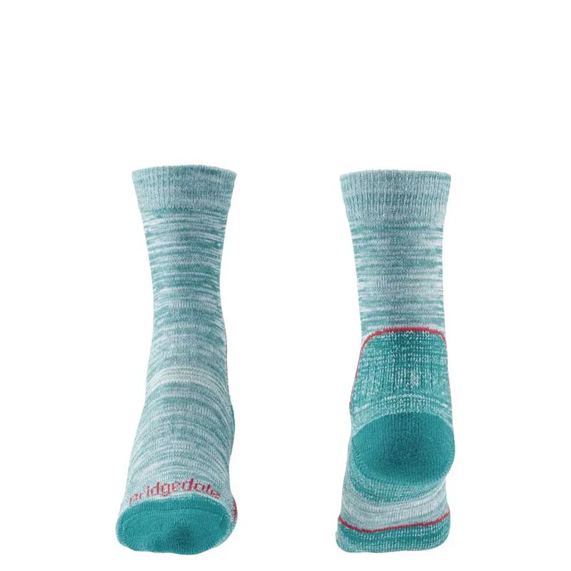 Bridgedale HIKE Lightweight T2 Coolmax Performance teal women's hiking socks, image 6 of 7