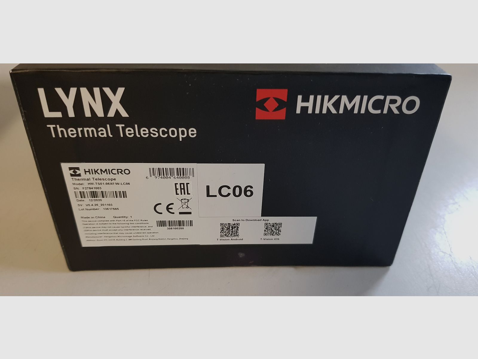 Thermal imaging device and night vision attachment device only to be sold together