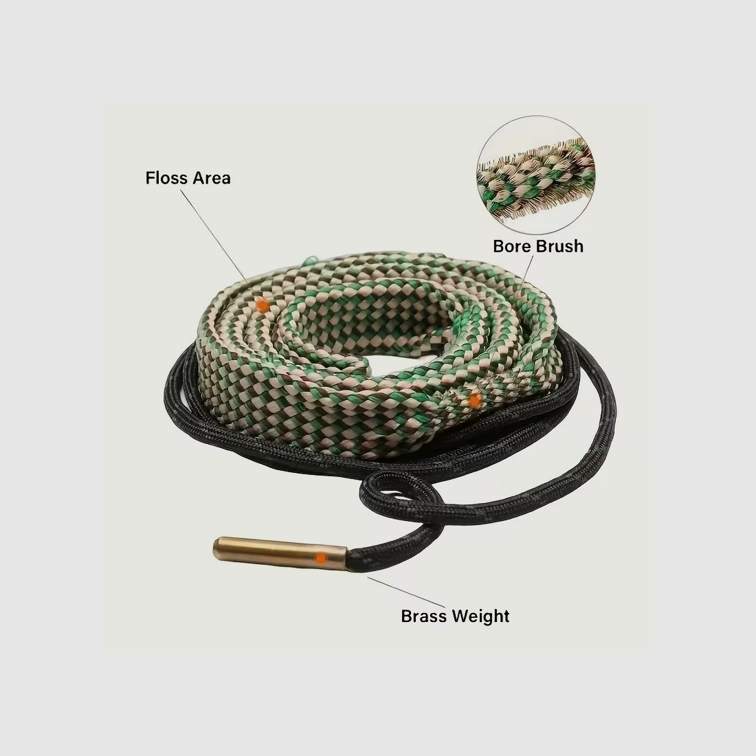 Cleaning rope, Blitzcleaner, Bore Roap, cleaning cord caliber .30/ .308/ 7.62/ 30.06/ .300