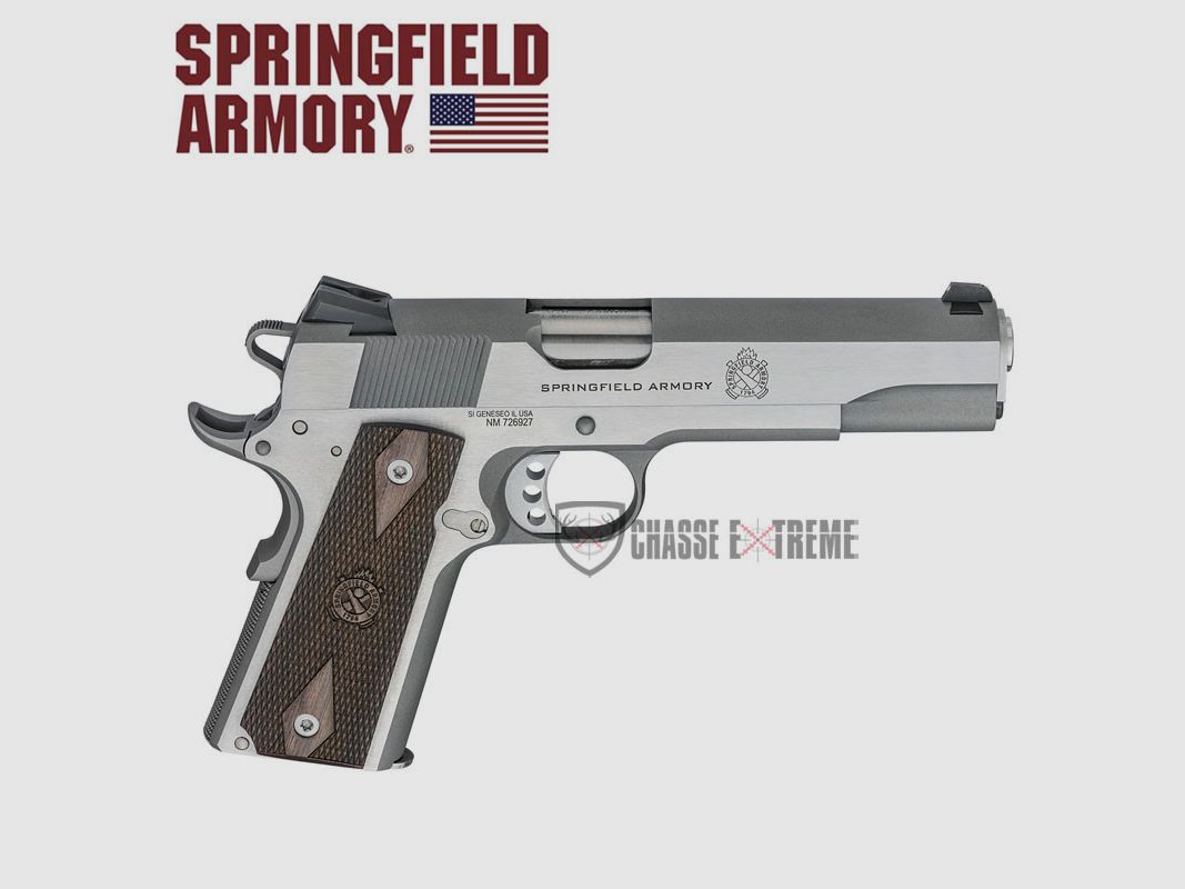 Pistole SPRINGFIELD ARMORY 1911 Garrison 5" Kal. 45 ACP Edelstahl, Bild 1 von 6