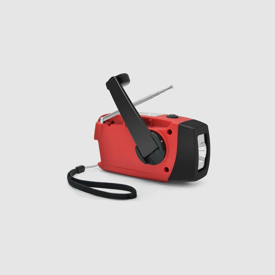Kurbelradio FM/AM mit Powerbank und Solaraufladung