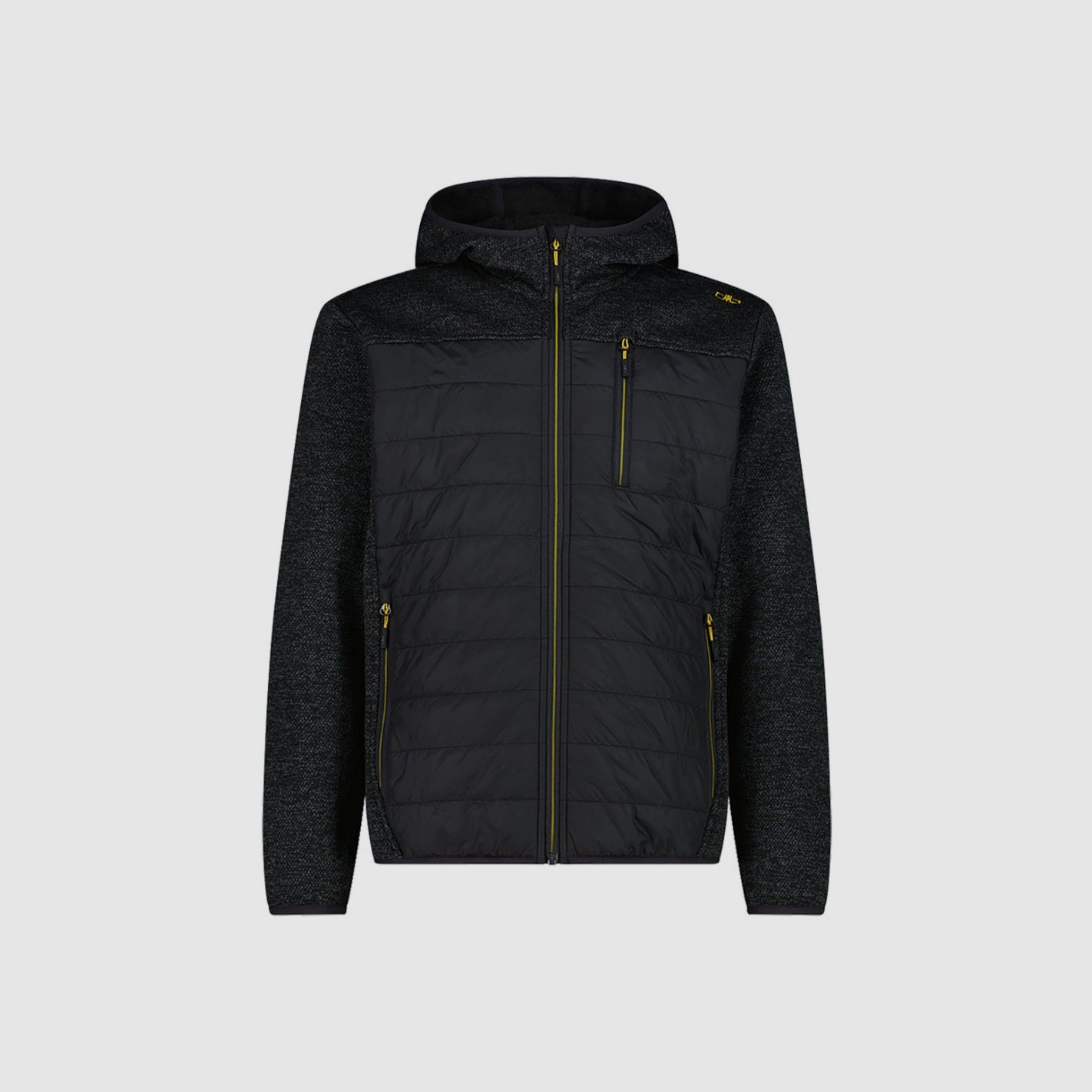 CMP Hybrid Fix Hood Winterjacke antrazit melange, Bild 1 von 4