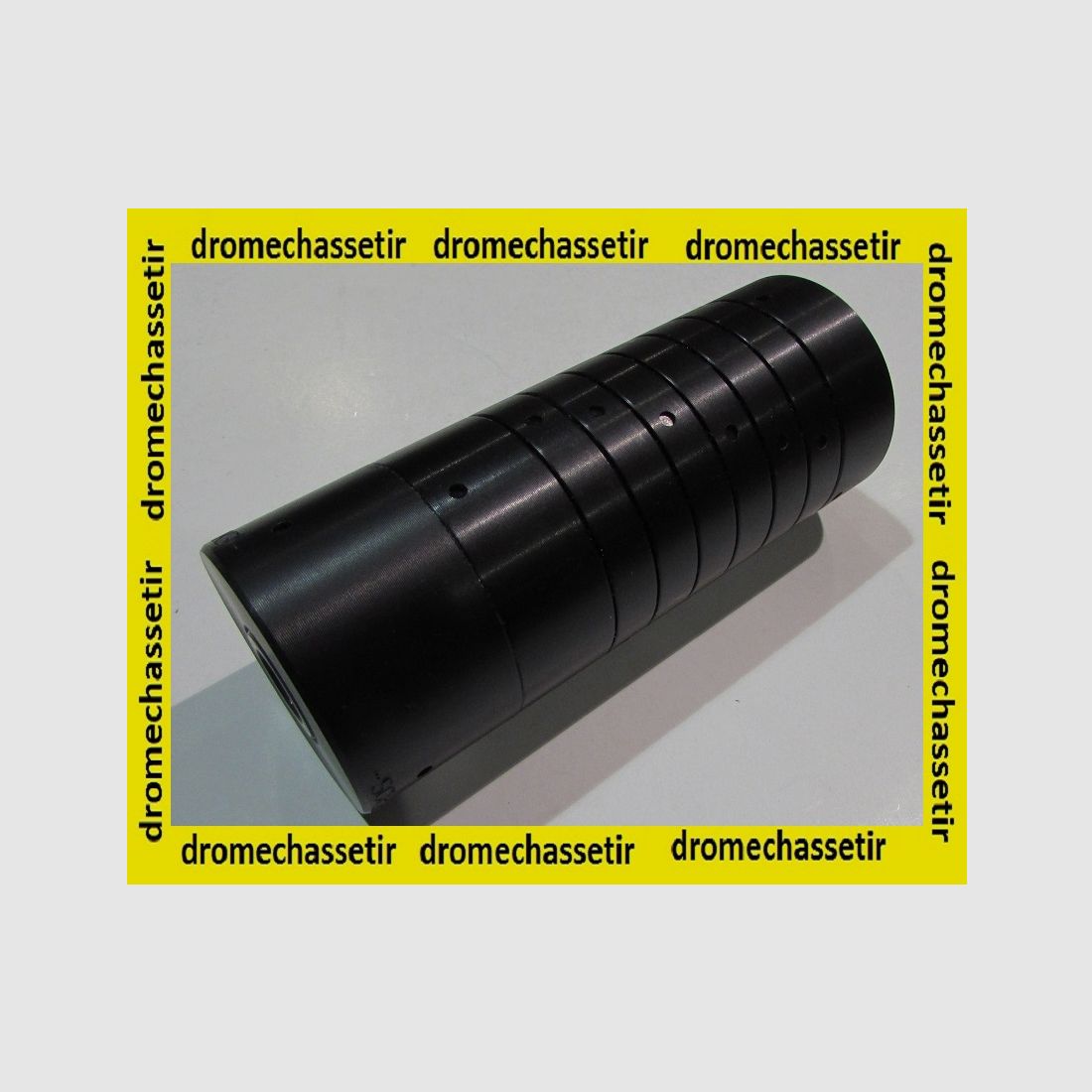 Schalldämpfer Schultz & Larsen Thunderdome 54, max 8mm, Gewinde 14×100, Reduktion 35 db, 13,5cm lang schwarz