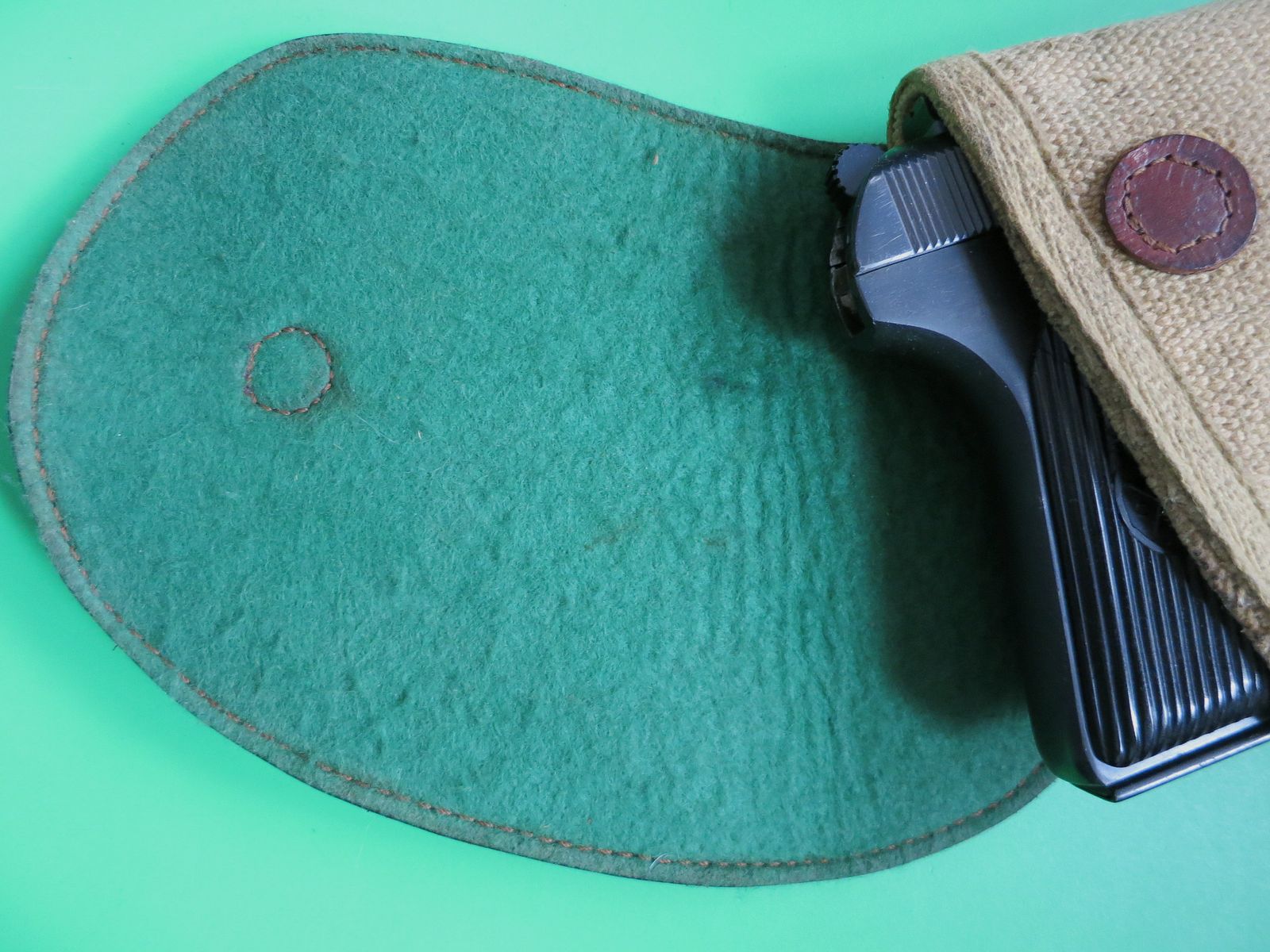 Holster de ceinture en toile pour pistolet Colt 1911 et similaires 1911, par exemple Glock, S&W, Springfield, Para Ordnance, etc.