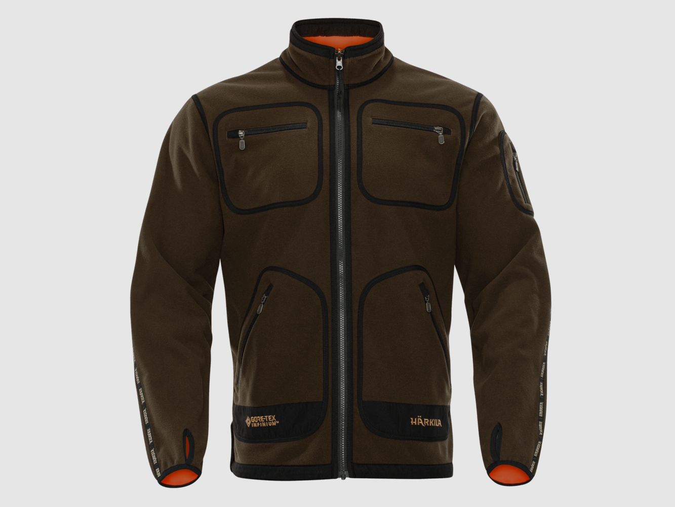 WESTE HARKILA KAMKO FLEECE JAGD GRÜN/ORANGE, Bild 2 von 9