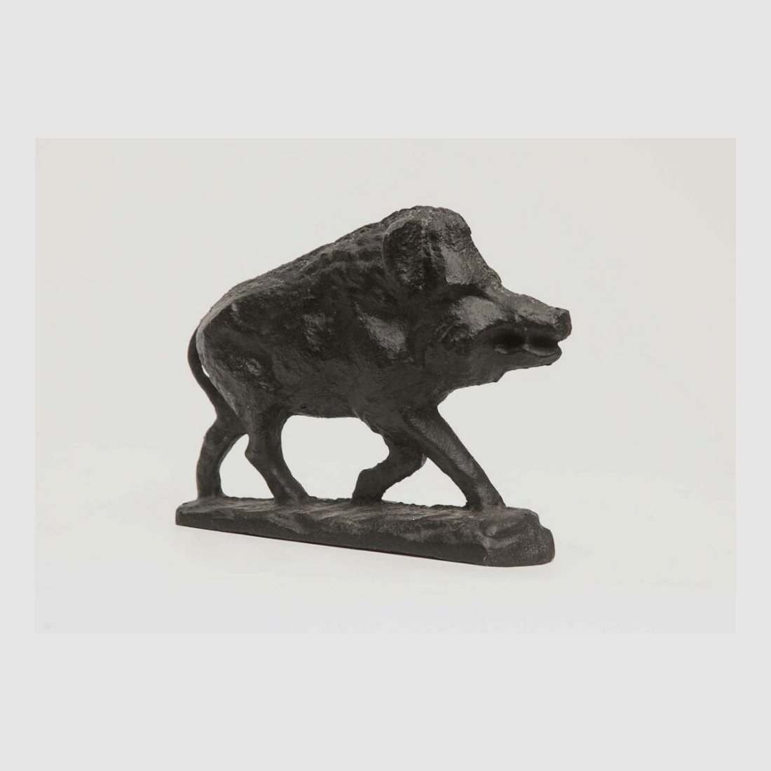 Guss Keiler massiv Kunstguss Jagd Deko groß