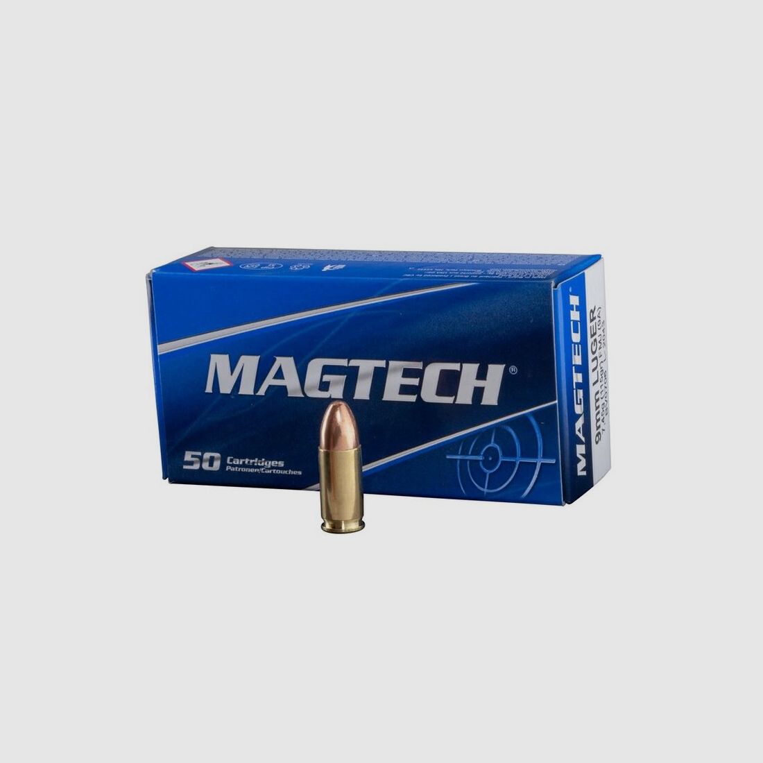Magtech 9mm Para 8,0g FMJ – 50 Schuss