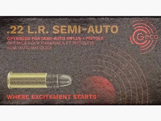 Geco semi auto .22lr 40grs - 500 Schuss