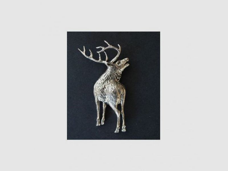 Handgefertigte Rotwild-Anstecknadel aus Rotwild, 3–4 cm, England
