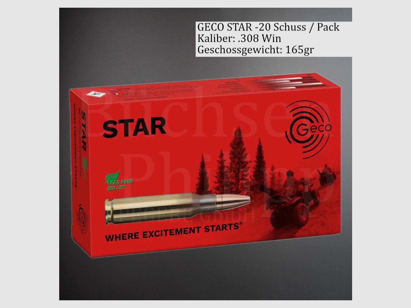 GECO .308 Win 165gr STAR