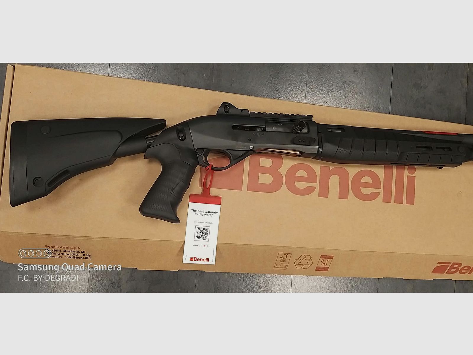 Benelli semi-automatisch geweer. Mod. M2 G1 Tactical loop 18,5″ kal. 12, afbeelding 4 van 5