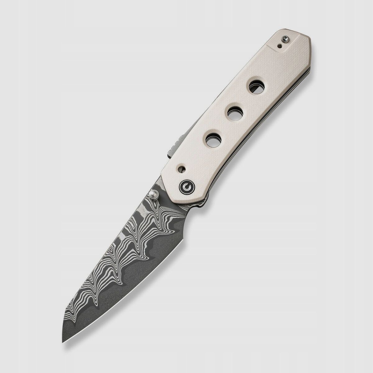 Civivi Vision FG Folding Knife Damascus Ivory G10 C22036-DS1, image 1 of 10