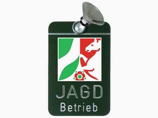 Magnet-Autoschild –  "Jagd Betrieb" Rheinland-Pfalz