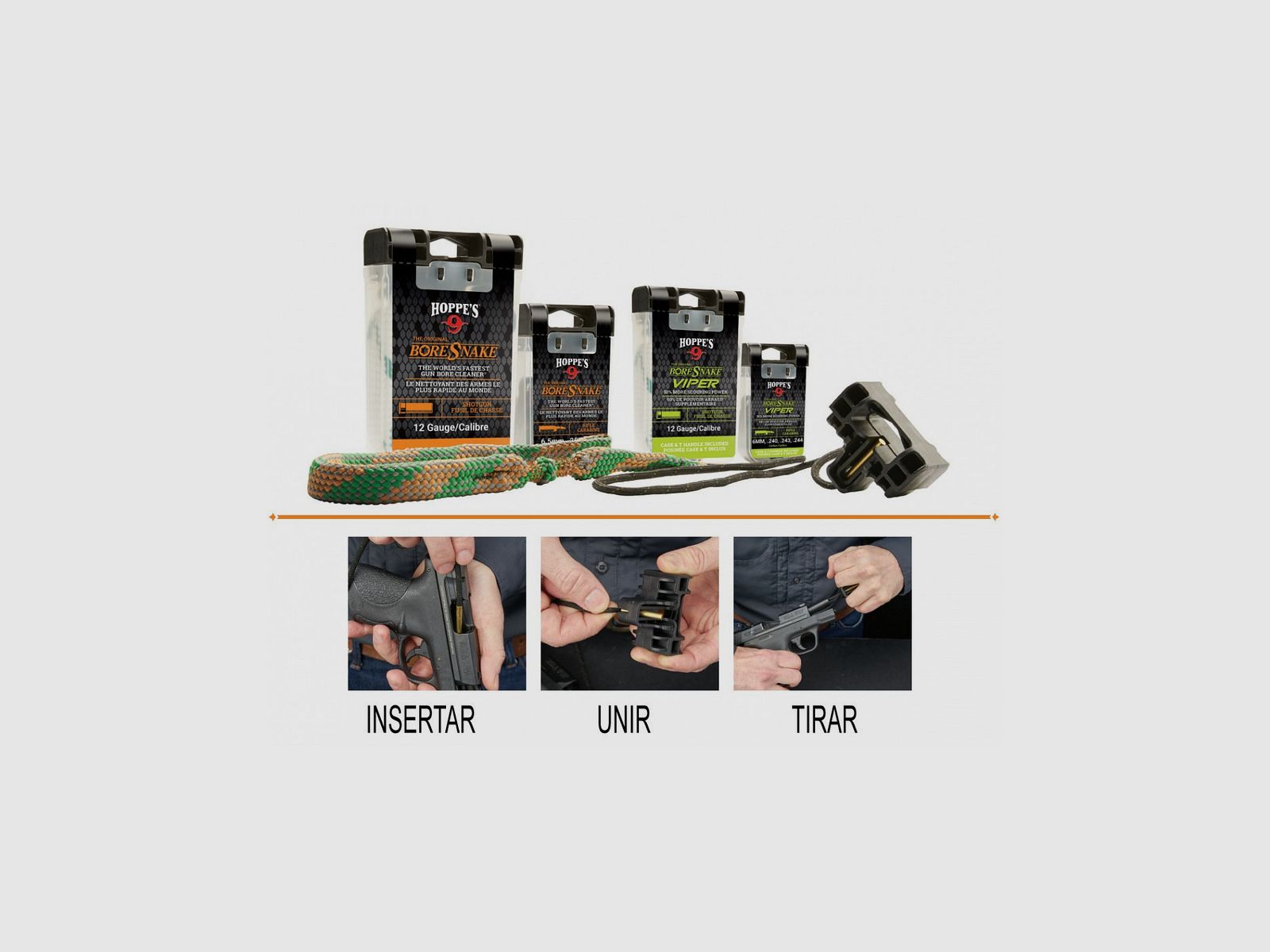 Putzstock Textil BORESNAKE Viper DEN – Kaliber 7mm – .270 – .280 – .284, Bild 4 von 5