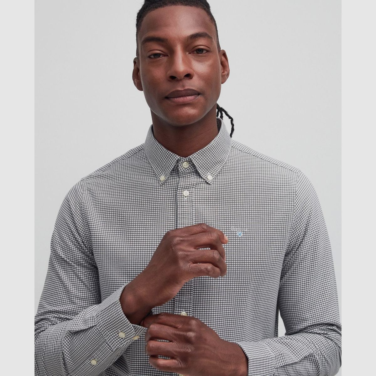 Camisa Oxford a rayas BARBOUR Verde Polvoriento