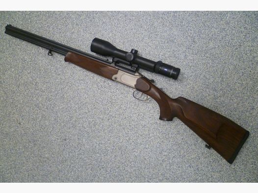 Escopeta de doble cañón Simson 20/76 y .30R Blaser con Zeiss Victoty HT