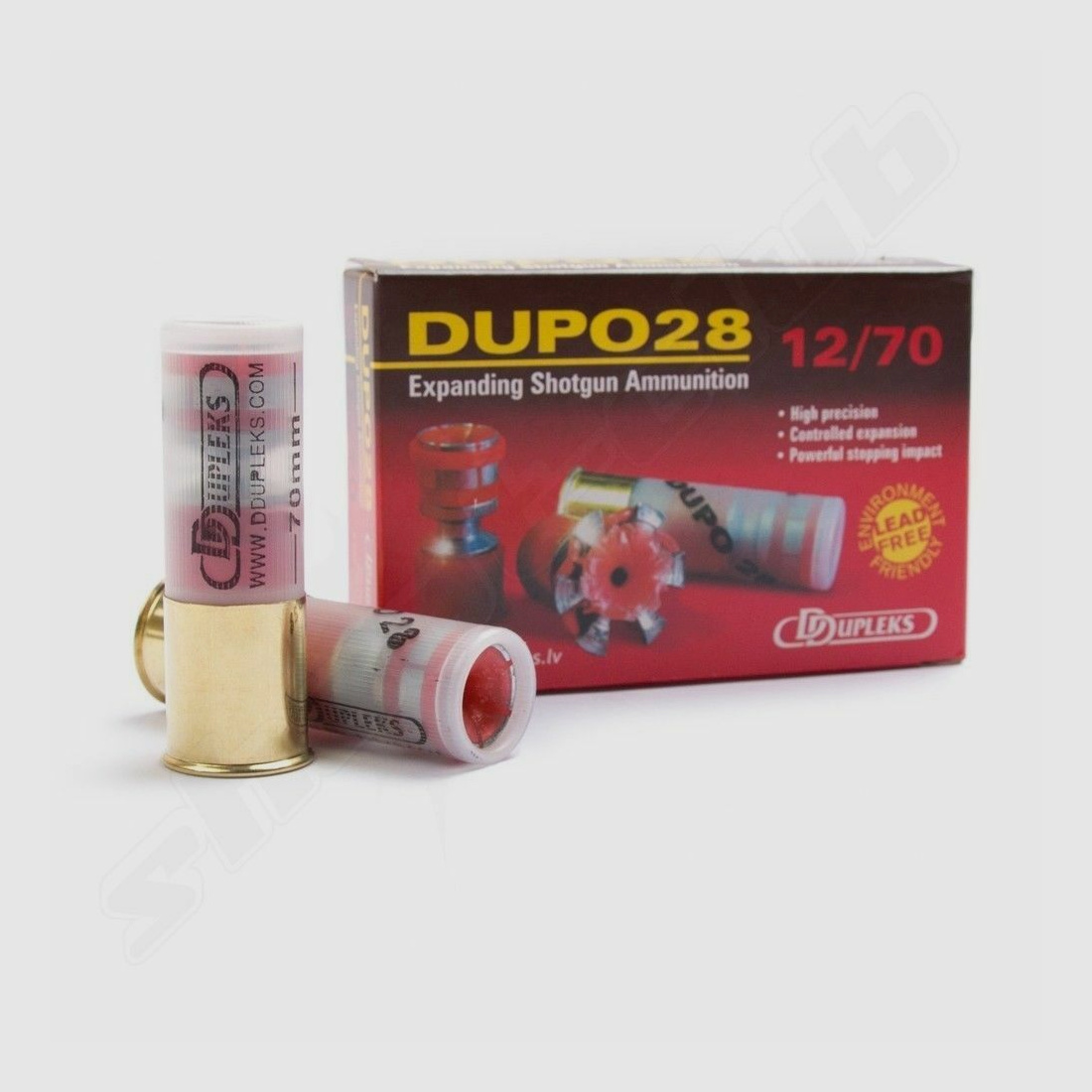 DDupleks Flintenlauf-, Jagdpatronen DDupleks DUPO 28 12/70 28g