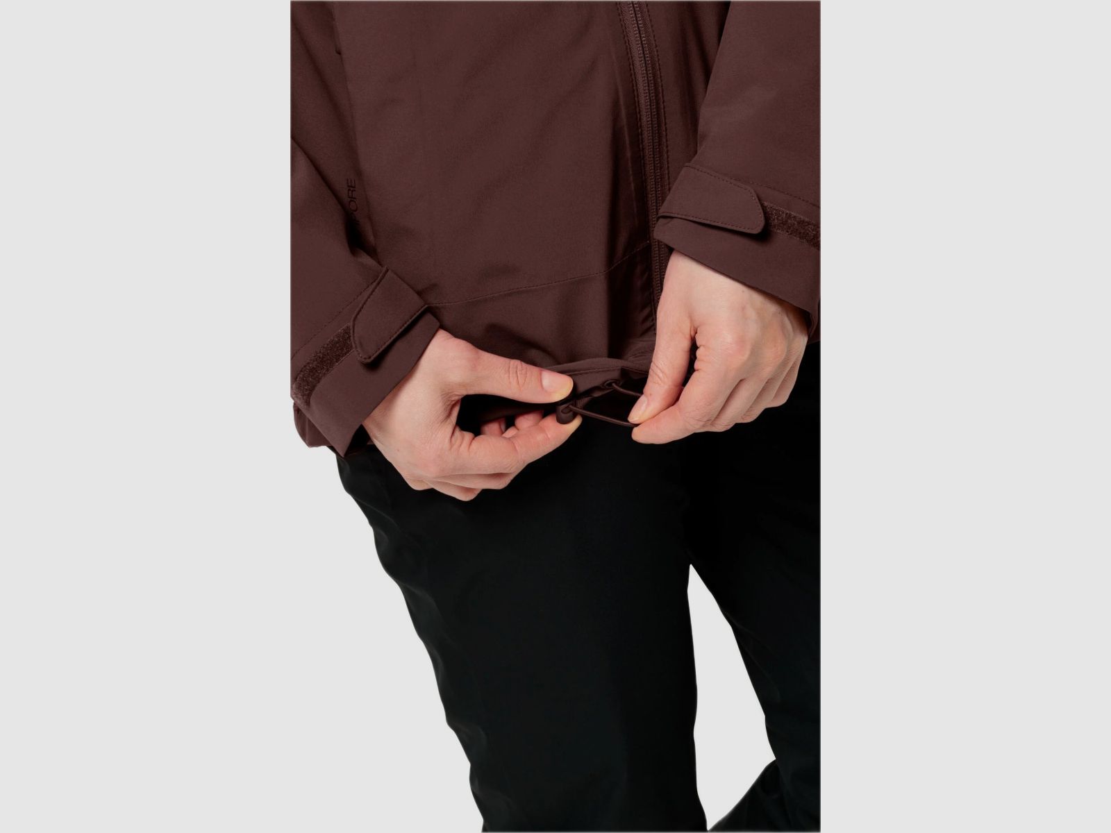 JACK WOLFSKIN Moonrise 3in1 Jas W Donker Maroon