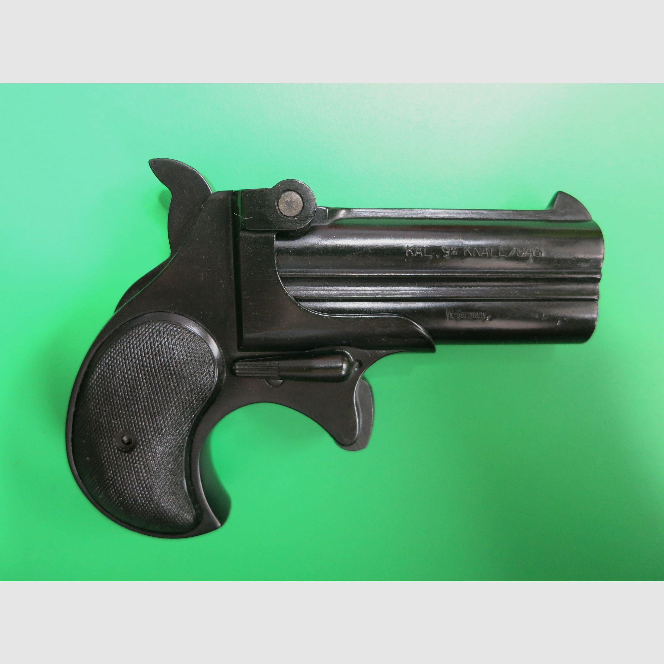 NORIS Derringer Twi Nine, Gas- Signalpistole, 9 mm K., PTB + Multi-Signalbecher    #52