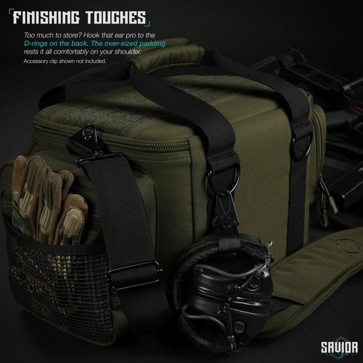 Savior – Sac de tir pour pistolet – Vert – RA-3GUN-WS-OG, image 6 sur 7
