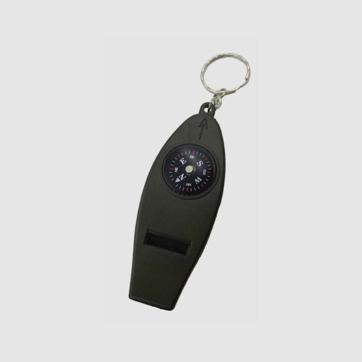PFEIFE + KOMPASS + LINSE + THERMOMETER, Bild 1 von 2