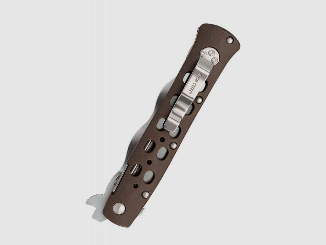 Couteau de poche Cold Steel Ti-Lite Kris, AUS 10A, Lame lisse, Poignée en Zy-Ex