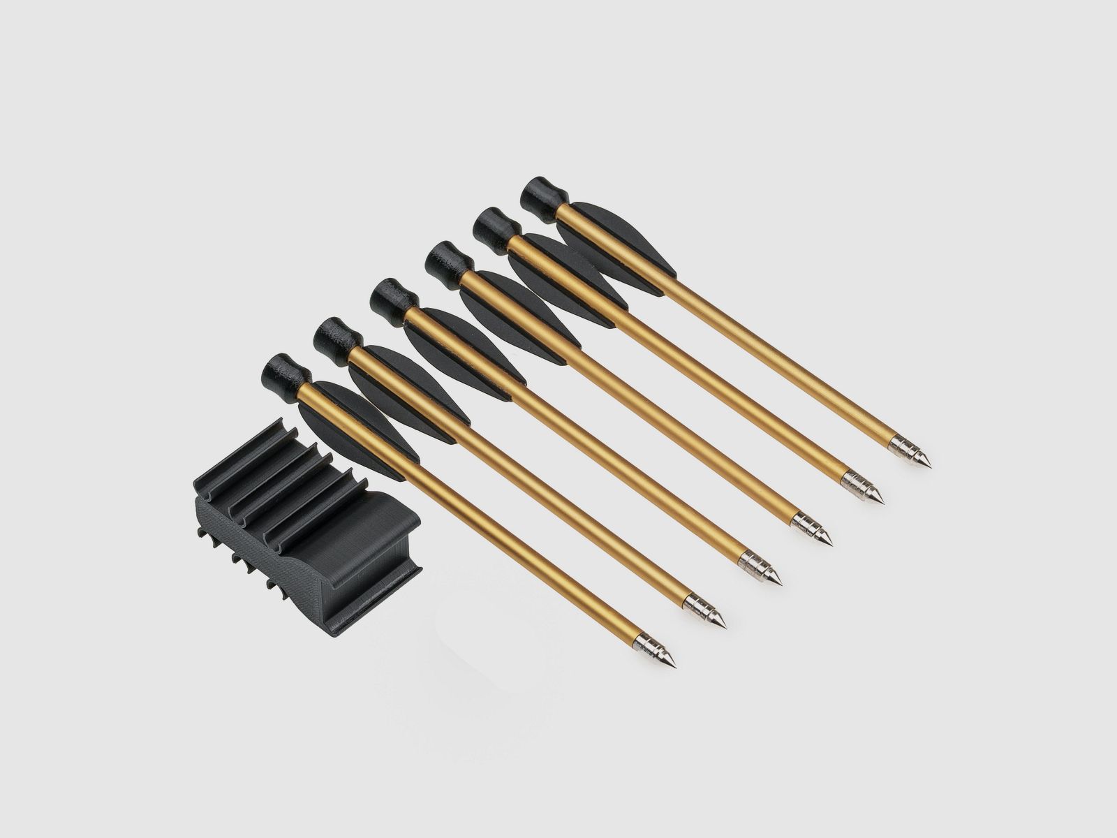 BUNDLE | ARROW HOLDER | Pfeilhalter + 6 Arrows | ROT oder Schwarz | T4E HDP50