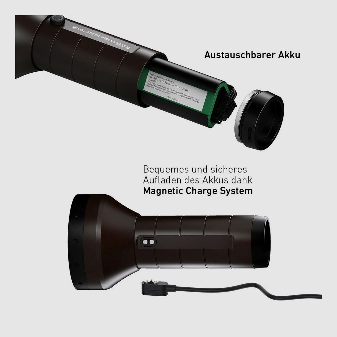 Ledlenser flashlight P18R signature