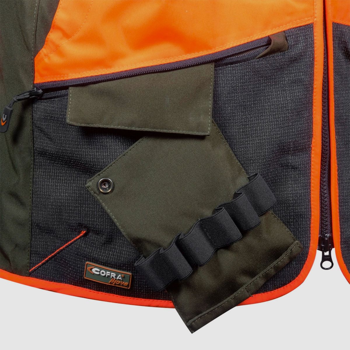 VEST – COFRA® – WULFEN Fango/Black/Orange, image 5 of 7
