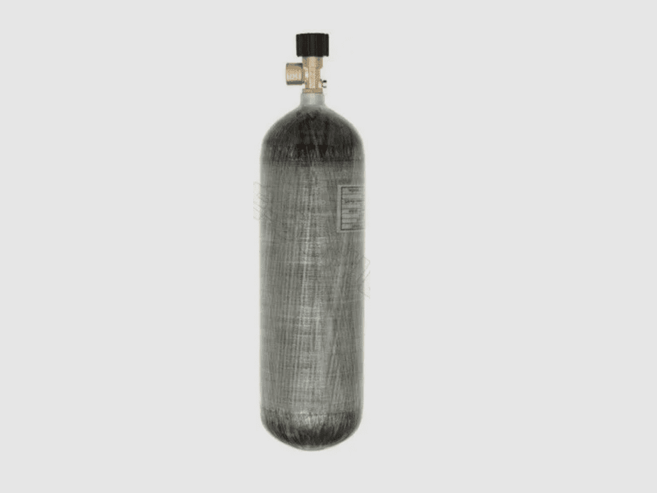 Carbon-Druckluftflasche 6,8 Liter 300 bar mit Standardventil