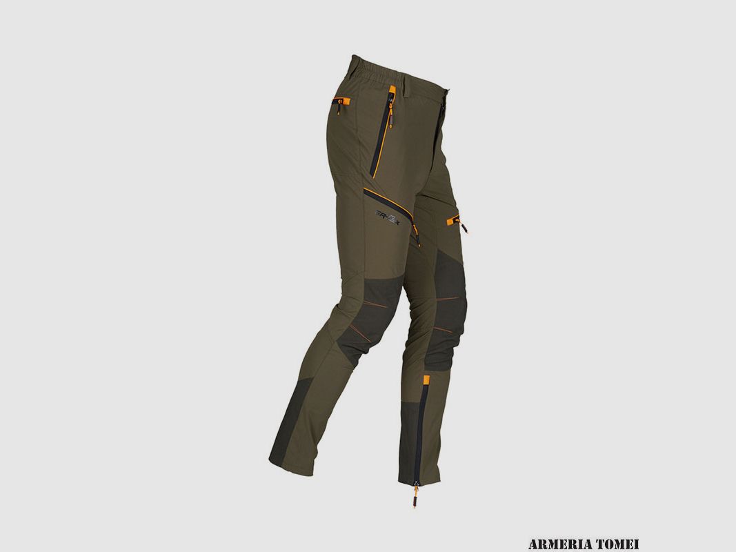 UNIVERS – PANTALONE ELASTICIZZATO HAWK VERDE/ARANCIO, immagine 2 di 6