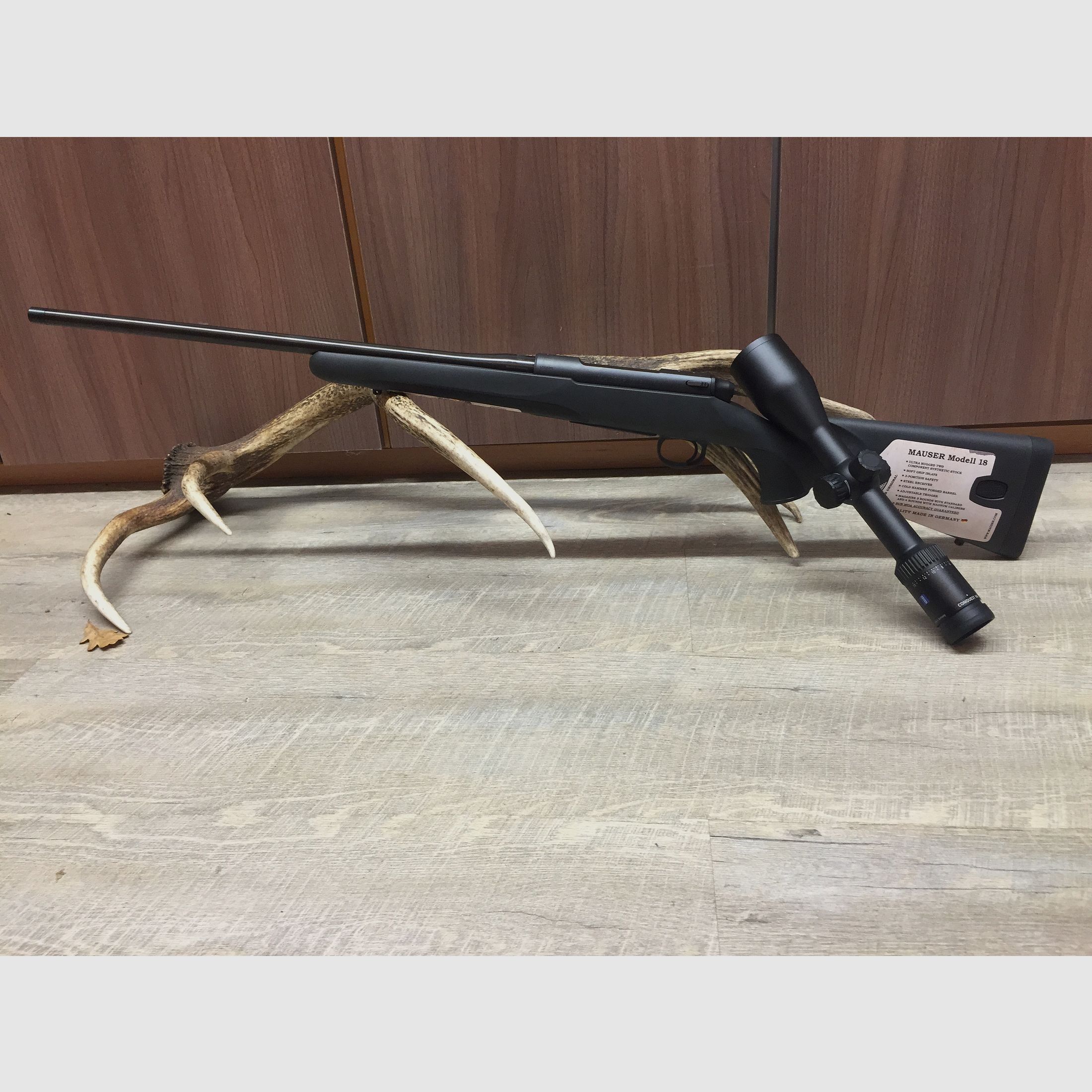 Mauser M18, with Zeiss Conquest V6 2.5-15x56 including thread